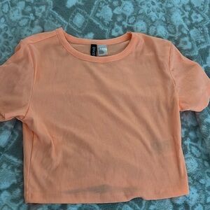 Orange crop top